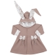 Bluza niemowlęca z kapturem i uszami króliczek, dla dziewczynki 56-104